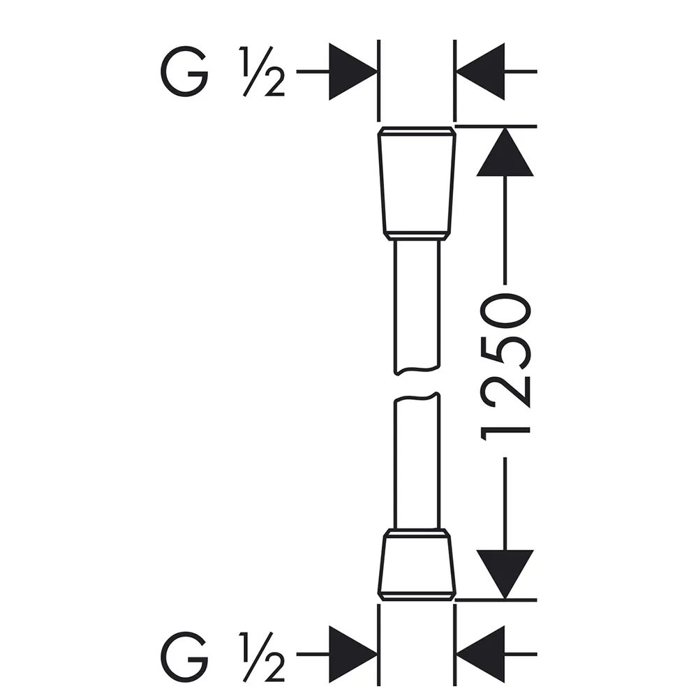 hansgrohe Brausenschlauch Isiflex B chrom 1250mm