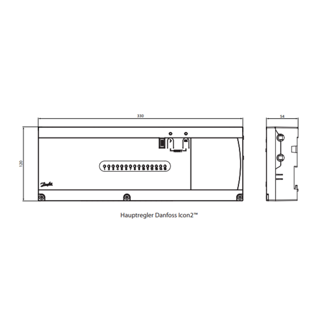 Danfoss Hauptregler ICON2 für ICON 24V und ZigBee Raumthermostaten