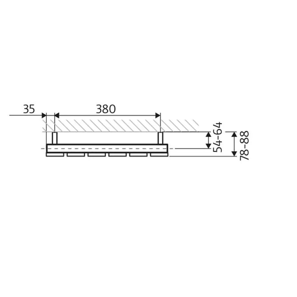 HSK Alto Designheizkörper Vertikal Mittelanschluss 2000 x 464 mm-weiß-matt