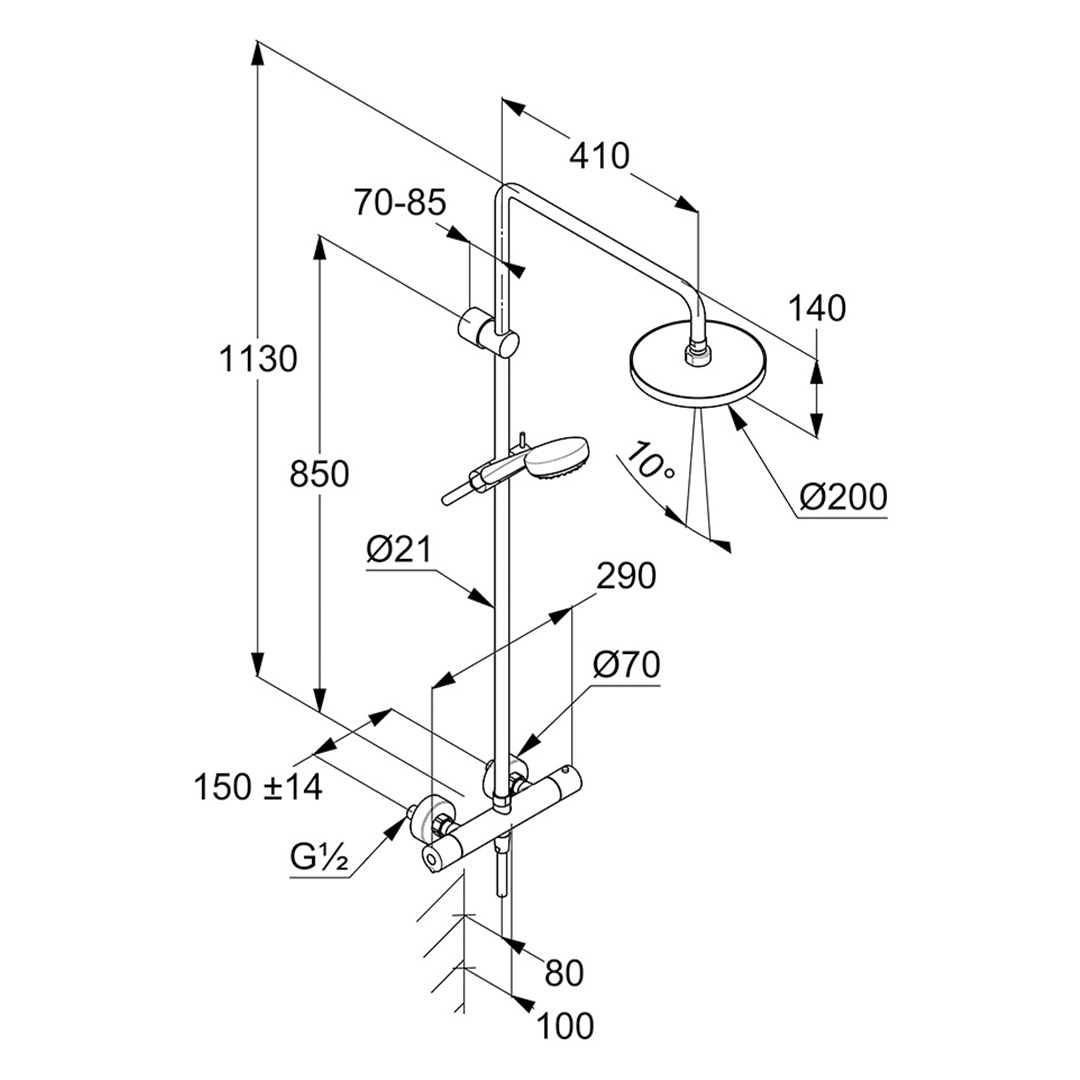 KLUDI Showersystem Logo Basic Dual