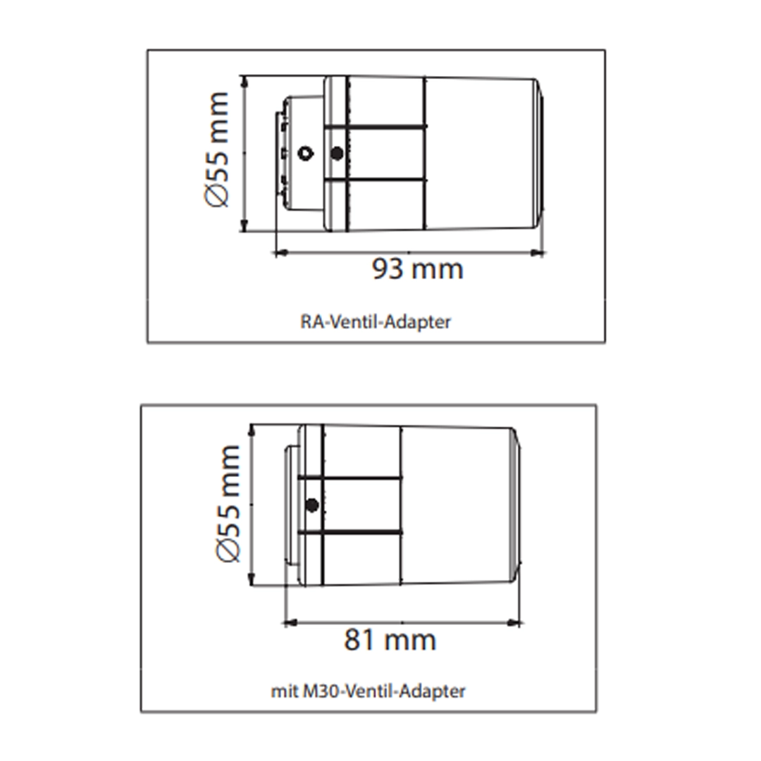 014G1001 Danfoss Eco programmierbarer Heizkörperthermostat tz