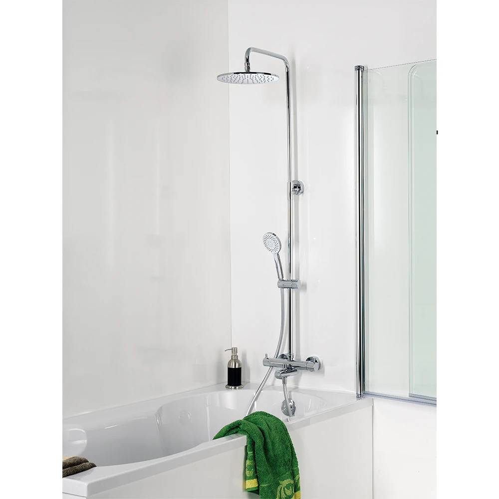 Das HSK RS 200 Badewannen-Sicherheitsthermostat Duschsystem flach Kopfbrause ø 300 mm