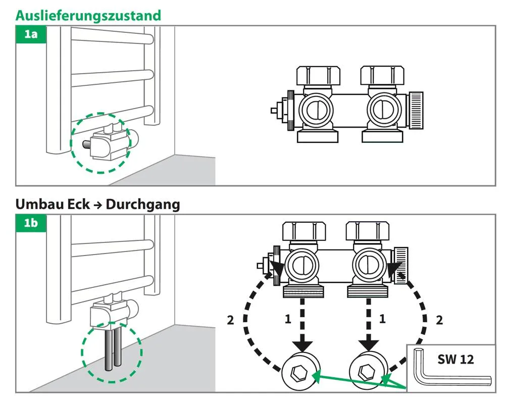 Buderus Multiblock Ventil-Armaturen Set