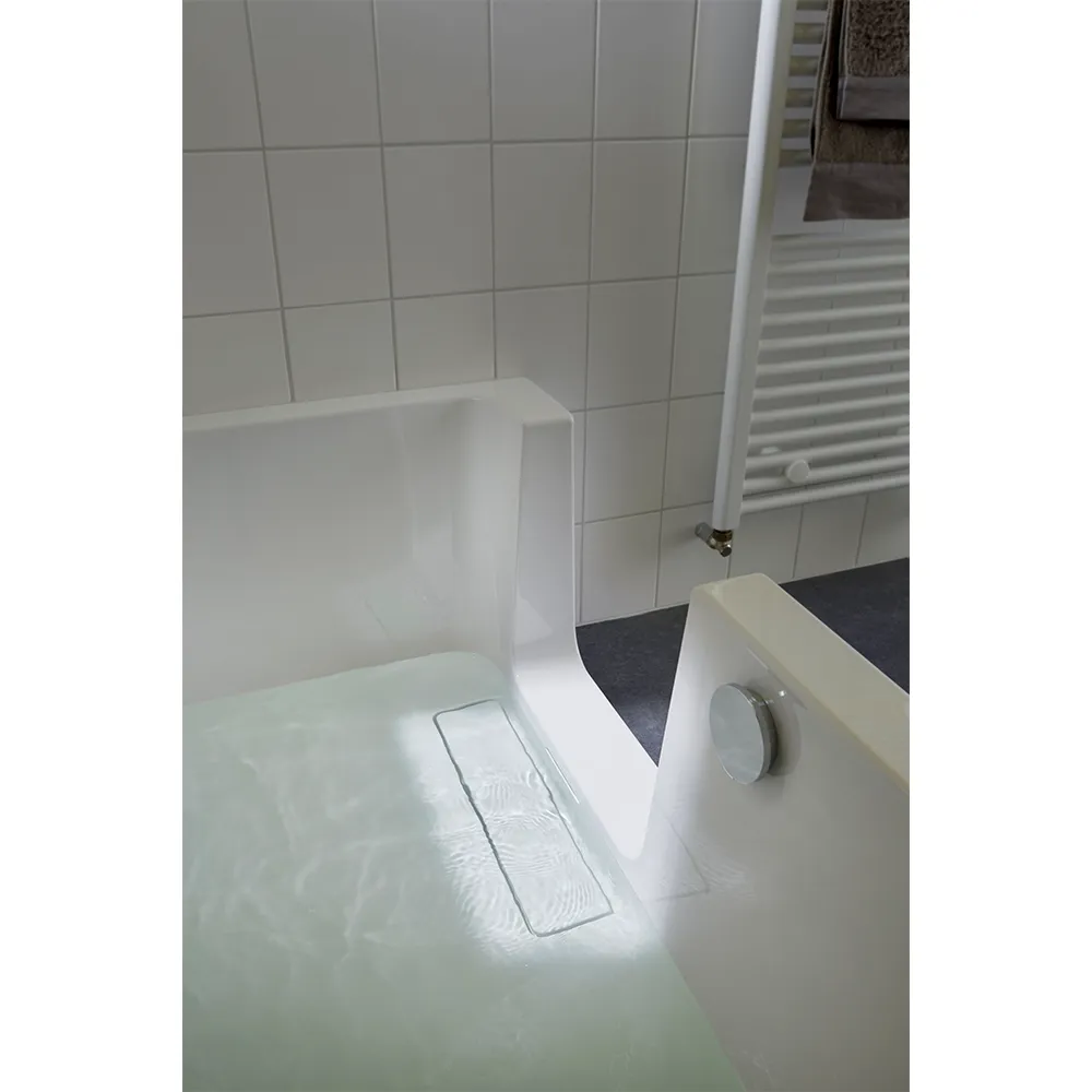HSK Dusch Badewanne Dobla inkl Montagerahmen mit Türeinsatz 160x75cm Rechts mit Front- und Seitenschürze